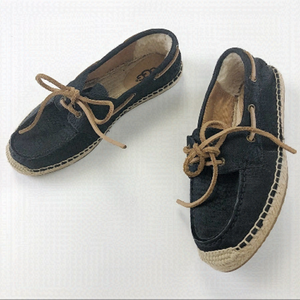 Ugg loafer black calf espadrille Size 7